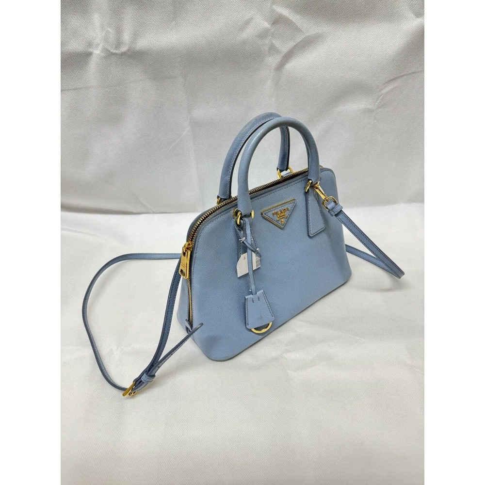 Prada Promenade 2 Way Shoulder Bag Baby Blue